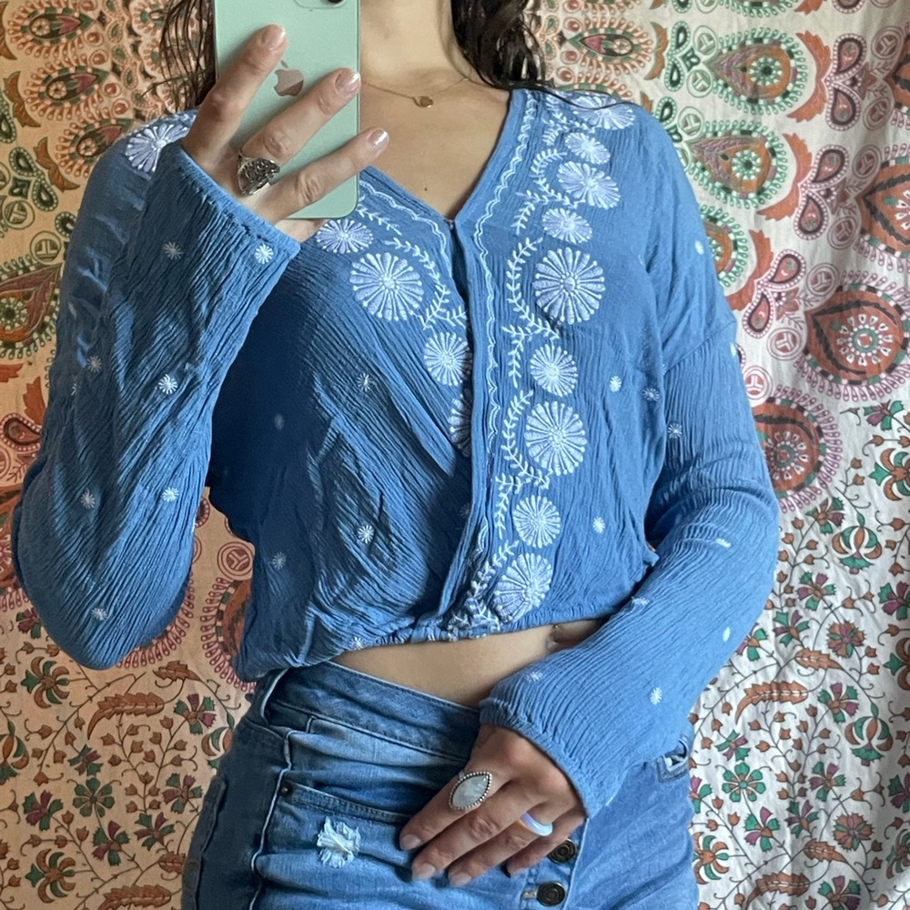 Floral Embroidered Top